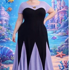 Torrid NWT Disney  Villains Black and Purple Dress